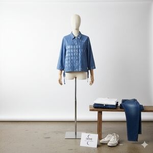 Loewex Paula's Ibiza Moon-Printed Workwear Jacket